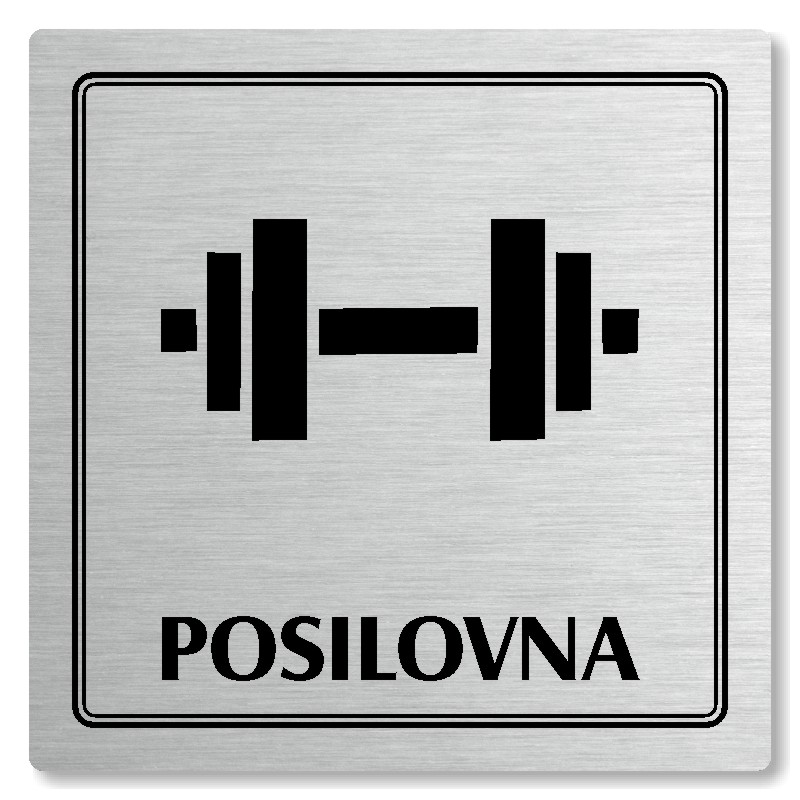 Posilovna, 80x80mm, stříbrná, Utah